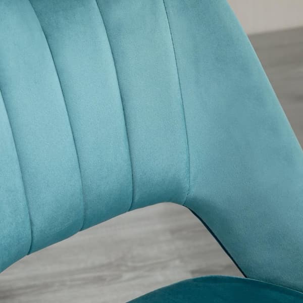 Rootz Ergonomic Office -tuoli - Kääntö - Pyörivä - Velvet Comfort - 49 x 60 x 79-91cm - Korkeus säädettävä - sininen