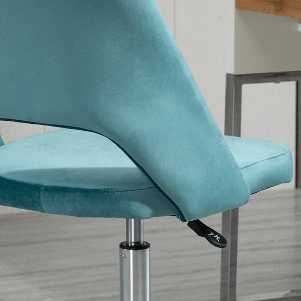 Rootz Ergonomic Office -tuoli - Kääntö - Pyörivä - Velvet Comfort - 49 x 60 x 79-91cm - Korkeus säädettävä - sininen