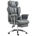Miniatyrbillede 1 af 11: Rootz ergonomisk kontorstol - drejelig stol - justerbar computerstol - med fodstøtte og tilt - 74 cm x 65 cm x 120-128 cm