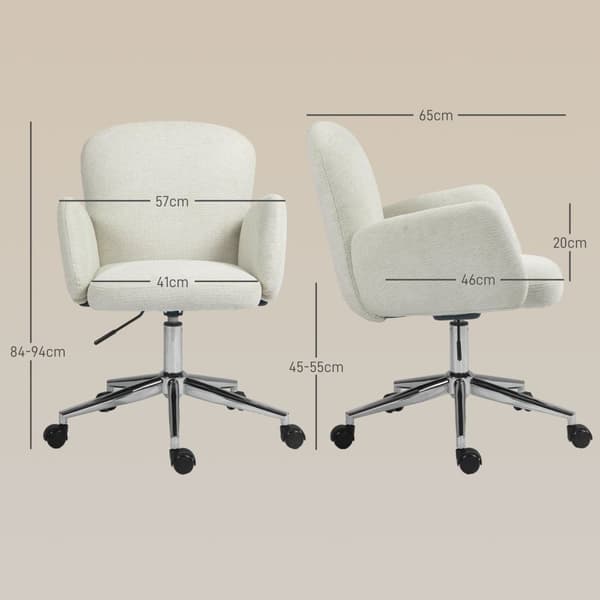 Rootz ergonomisk kontorstol - skrivebordstol - drejestol - høj komfort - 57 cm x 65 cm x 84-94 cm