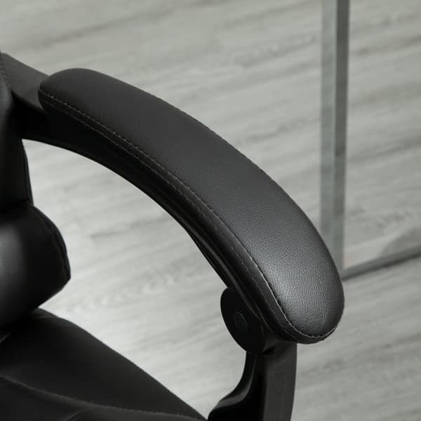 Rootz Executive Office -ordförande - Ergonomisk ordförande - Recining Seat - Comfort Tilt -funktion - 64,5 cm x 69 cm x 117 cm - Svart