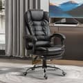 Miniatyrbild 2 av 7: Rootz Executive Office -ordförande - Ergonomisk ordförande - Recining Seat - Comfort Tilt -funktion - 64,5 cm x 69 cm x 117 cm - Svart