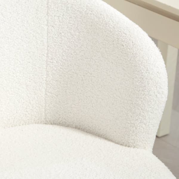 Rootz ergonomisk kontorstol, drejestol - Højdejusterbar, maksimal belastning 120 kg, 62x64x83-89 cm, moderne design - Hvid