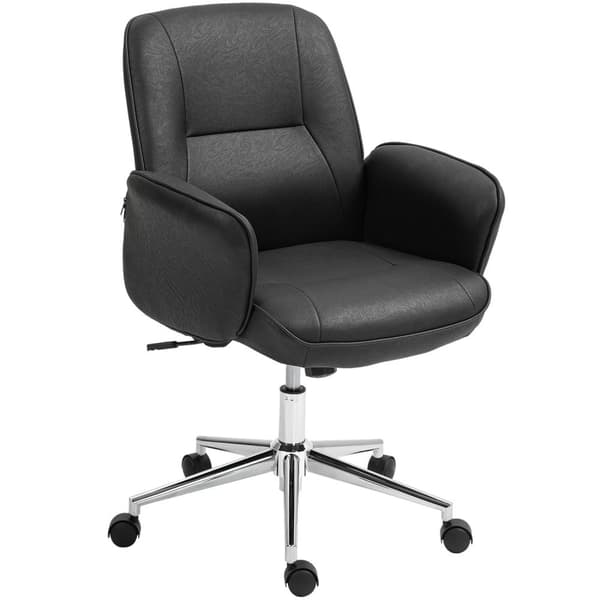 Rootz Office -tuoli - Ergonominen työpöytätuoli - hengittävä istuimet - Korkeus säädettävä mukavuuteen - 67 cm x 69 cm x 92-102 cm - musta