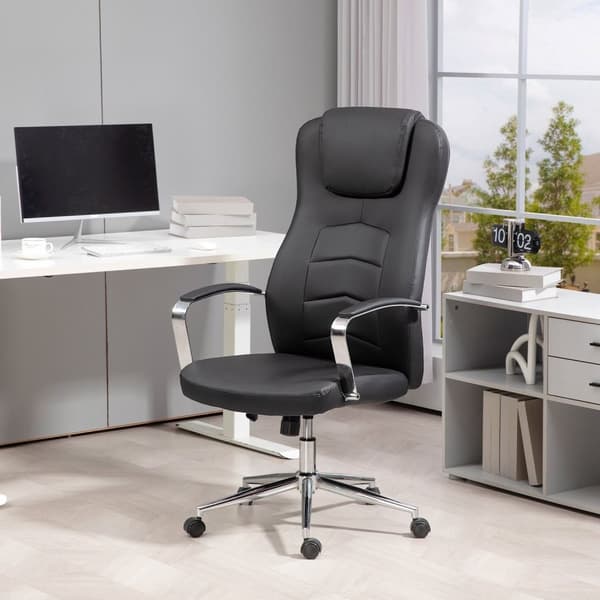 Rootz Office Chair - Desk -stol - PC -stol - Højdejusterbar komfort - 64 cm x 78 cm x 118-126cm