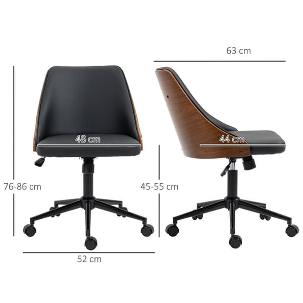 Rootz Office -tuoli - Manager -tuoli - Vintage -istuimet - Ergonominen mukavuus - 52W x 63d x 76-86H cm