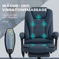 Miniatyrbild 4 av 11: Rootz Massage Office Ordförande - Ergonomisk ordförande - Reclining Office Chair - 7 Vibrationspunkter - 67L X 67W X 111-121H CM - Upp till 120 kg
