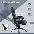 Miniatyrbild 5 av 11: Rootz Massage Office Ordförande - Ergonomisk ordförande - Reclining Office Chair - 7 Vibrationspunkter - 67L X 67W X 111-121H CM - Upp till 120 kg