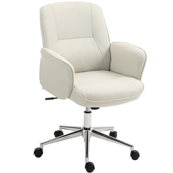 Rootz Office Chair - Desk Stol - Executive Seat - Höjd justerbar - 67 cm x 69 cm x 92-102cm - White