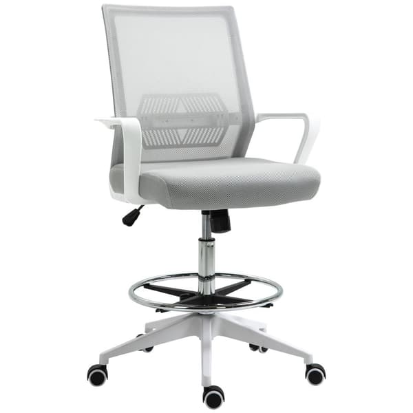 Rootzin toimistotuoli - Ergonominen työpöytätuoli - kääntyvä työtuoli - hengittävä verkko - 64L x 59W x 104-124H CM - Säädettävä 360 ° liikkuvuus