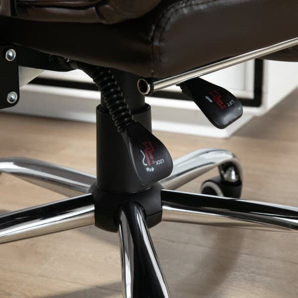Rootz Office Chair Executive Seat - Ergonomic Stol - Komfortabel siddepladser - vipperbar ryglæn - 64,5 x 69 x 117 cm