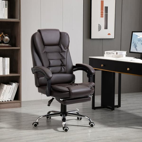Rootz Office Chair Executive Seat - Ergonomic Stol - Komfortabel siddepladser - vipperbar ryglæn - 64,5 x 69 x 117 cm