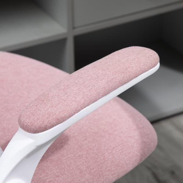 Rootz Pink Office -tuoli - Pöytätuoli - Ergonomiset istuimet - Säädettävä lannerangan tuki - 62,5 cm x 60cm x 94-104 cm