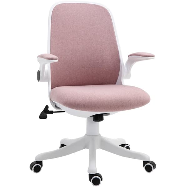 Rootz Pink Office -tuoli - Pöytätuoli - Ergonomiset istuimet - Säädettävä lannerangan tuki - 62,5 cm x 60cm x 94-104 cm