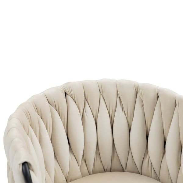 Rootz fløjlsagtig blød kontorstol - 360 ° drejning - Ergonomisk siddepladser - Højdejusterbar - 56 cm x 52 cm x 73 cm