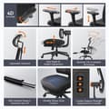Miniatyrbild 2 av 4: NEWTRAL MagicH-BP ergonomisk stol med fotstöd, automatiskt efterföljande ryggstöd, adaptivt nedre ryggstöd