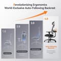 Miniatyrbild 2 av 4: NEWTRAL MAGICH002 Ergonomisk stol - Auto-Following Ryggstöd - Adaptivt nedre ryggstöd - 4D lutande armstöd