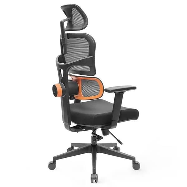 Kontorsstol NEWTRAL NT001 Adaptiv ergonomisk stol med ryggstöd, justerbart armstöd, nylonbas
