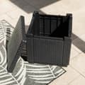 Miniatyrbillede 9 af 9: Sofabord Allibert by KETER Sort polypropylen (42 x 42 x 39 cm)