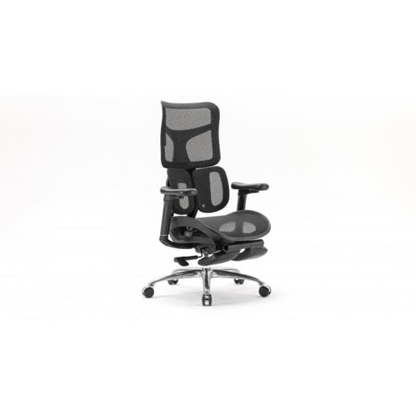 Sihoo Doro S100 - ergonomisk kontorsstol med fotstöd, svart