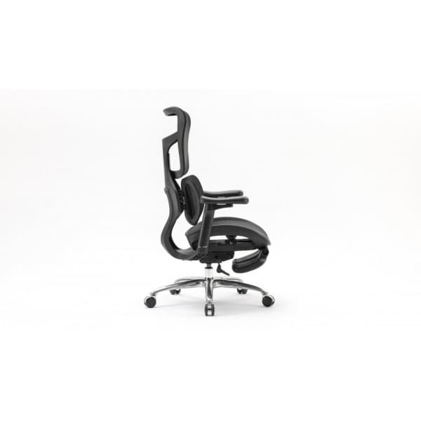 Sihoo Doro S100 - ergonomisk kontorsstol med fotstöd, svart