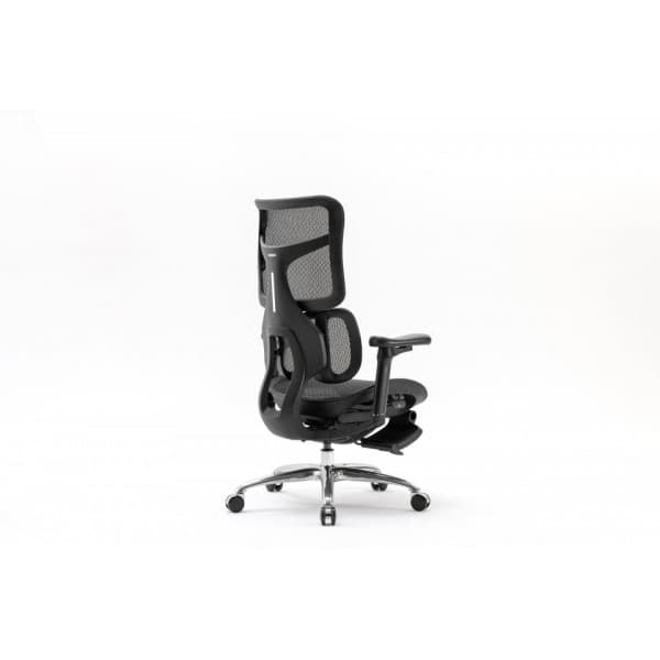 Sihoo Doro S100 - ergonomisk kontorsstol med fotstöd, svart