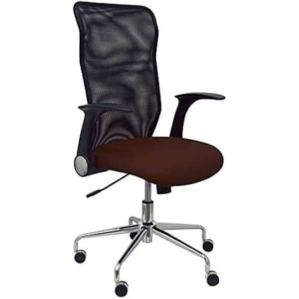 Ergonomisk stol - PIQUERAS Y CRESPO - Brun - Ryggstöd i mesh - Justerbara armstöd - 1 sits