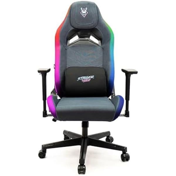 Gaming Chair - WOXTER - Stinger Station Elite RGB - Anti-Stain Tyg - 3D Armstöd - RGB LED-lampor