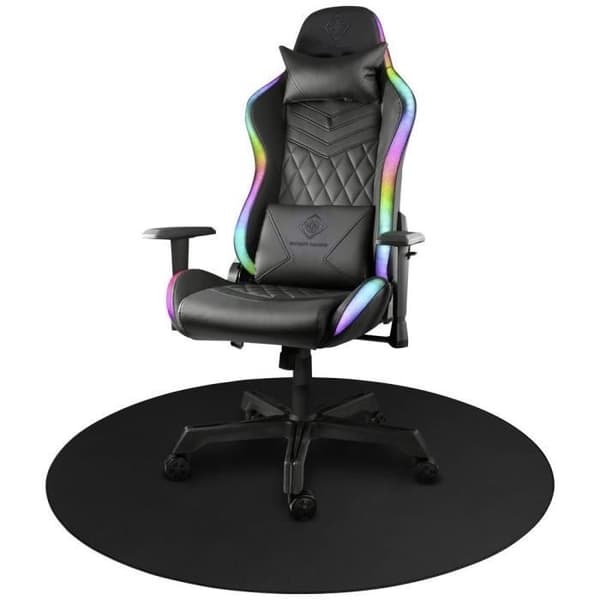 Stolstöd - DELTACO GAMING - Svart - Robust polyester - Antiskid - Vuxen