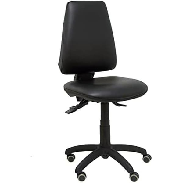 Kontorsstol - PIQUERAS Y CRESPO - Elche - Svart läderimitation - Ergonomisk - Justerbar i höjdled