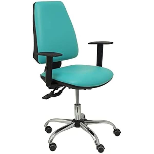 Kontorsstol - PIQUERAS Y CRESPO - 14ASSP39B10CRRP - Ergonomisk - Viskoelastiskt skum - Turkosgrön