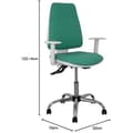 Miniatyrbild 2 av 2: Kontorsstol - PIQUERAS Y CRESPO - 1014ASB456B5CRRP - Ergonomisk - Justerbar i höjdled - Smaragdgrön