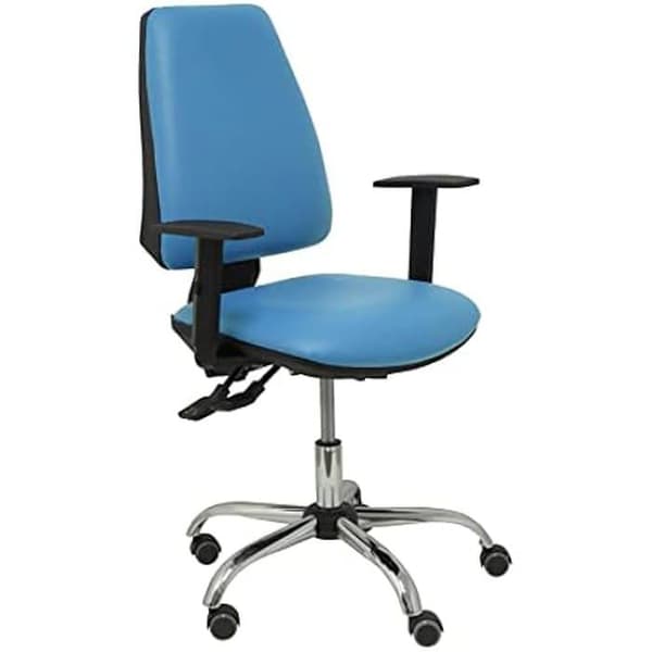 Kontorsstol - PIQUERAS Y CRESPO - B10CRRP - Blå - Höjdjusterbar - 1 sits