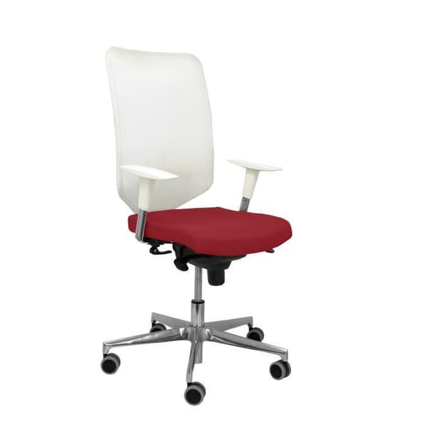 Modell 16SBBALI933 Negra Ergonomisk kontorsstol med synkron och höj- och sänkbar mekanism Vitt ryggstöd i mesh