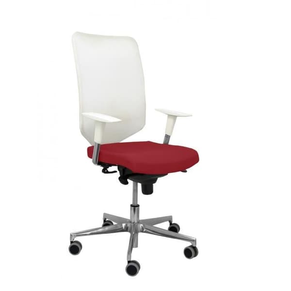 Modell 16SBBALI933 Negra Ergonomisk kontorsstol med synkron och höj- och sänkbar mekanism Vitt ryggstöd i mesh