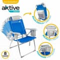 Miniatyrbillede 4 af 8: Polstrede Campingstol Colorbaby Blå 47 x 63 x 99 cm Strand
