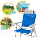 Miniatyrbillede 6 af 8: Polstrede Campingstol Colorbaby Blå 47 x 63 x 99 cm Strand