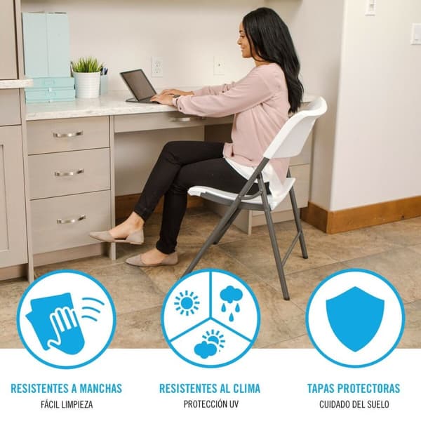 Folding Chair Lifetime 4 osaa 50 x 82,5 x 58 cm