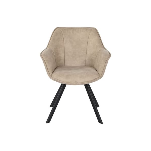 Tuoli DKD Home Decor Musta Beige 64 x 67 x 85 cm