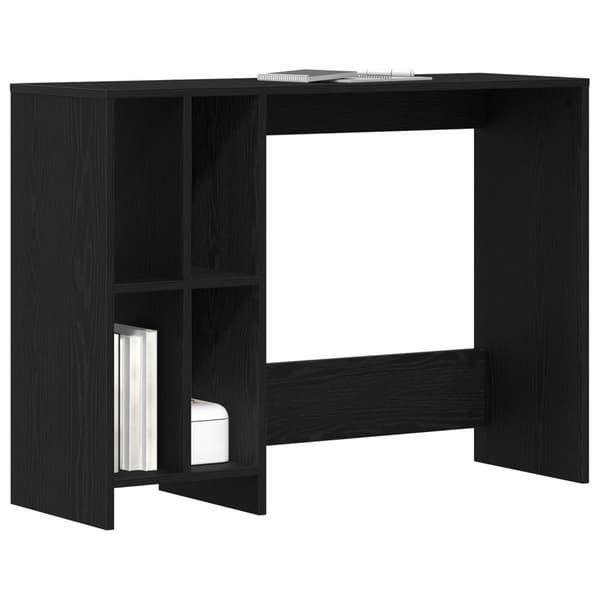 vidaXL Skrivebord Svart Eik 102,5x35x75 cm Ingeniørtre