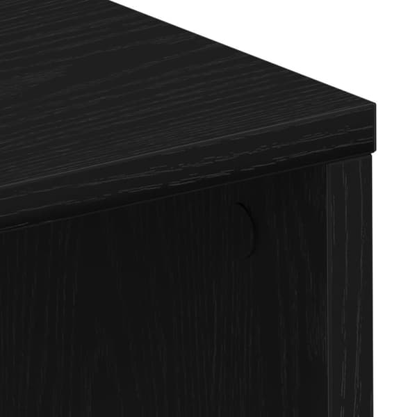 vidaXL Skrivebord Svart Eik 102,5x35x75 cm Ingeniørtre