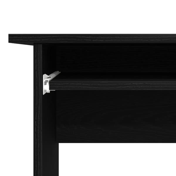 vidaXL hörnskrivbord Svart ek Konstruerat trä 140x120x75 cm