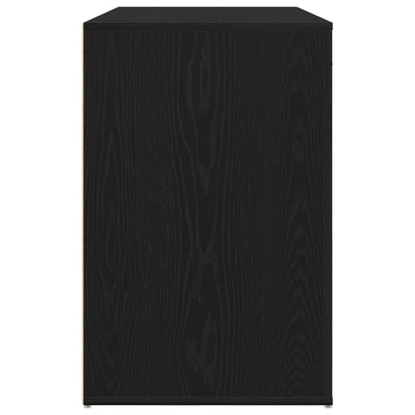 vidaXL Kirjoituspöytä Musta Tammi 100x49x75 cm Tekninen Puu