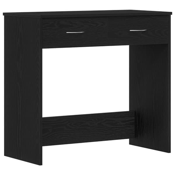 vidaXL Skrivbord Svart ek MDF 80 x 40 x 75 cm, medelstort skrivbord