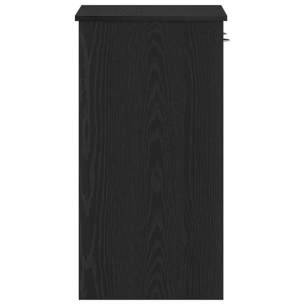 vidaXL Skrivbord Svart ek MDF 80 x 40 x 75 cm, medelstort skrivbord