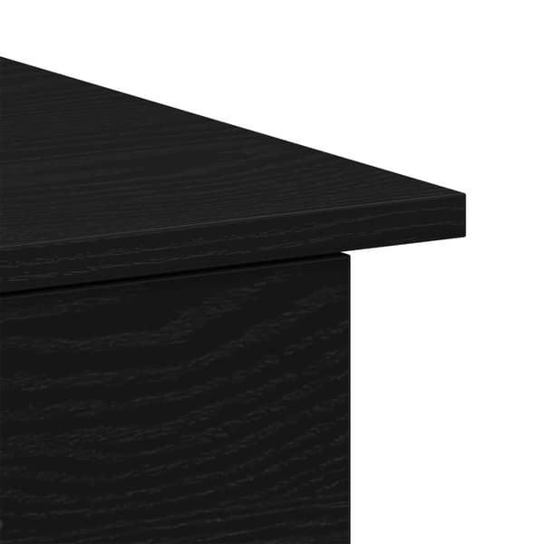 vidaXL Skrivbord Svart ek Konstruerat trä 100x50x76 cm Hållbart