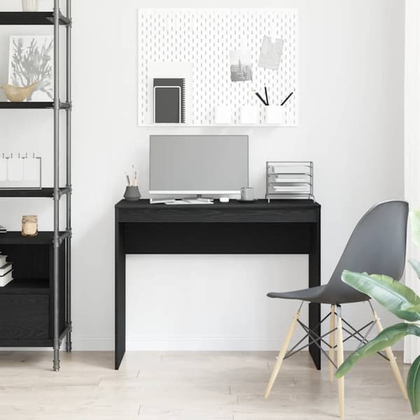 vidaXL Skrivebord svart eik 90x40x72 cm konstruert tre