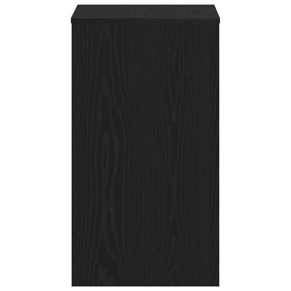 vidaXL Skrivebord svart eik 90x40x72 cm konstruert tre