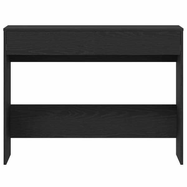 vidaXL skrivebord 101x50x76,5 cm konstrueret træ sort egetræsfarve