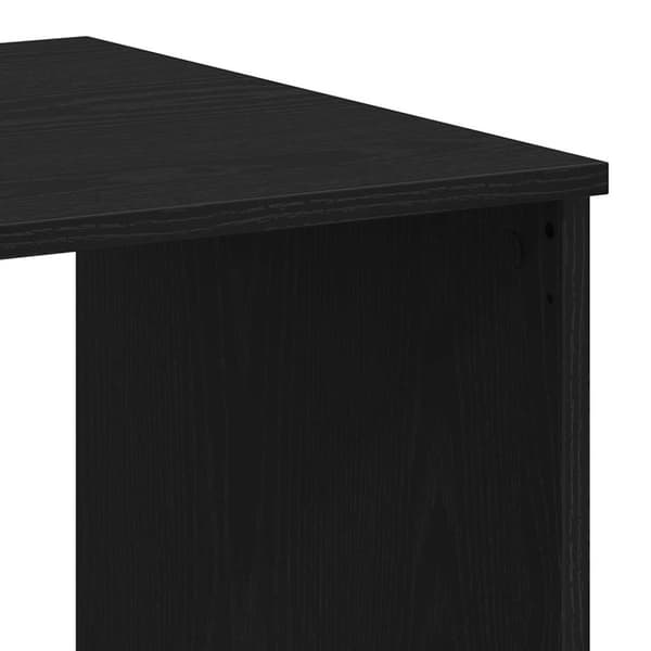 vidaXL skrivebord m. skuffer 102x50x76 cm konstrueret træ sort egetræ